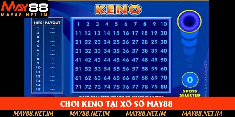 Quy trình tham gia keno May88 đơn giản Quy trình tham gia keno May88 đơn giản