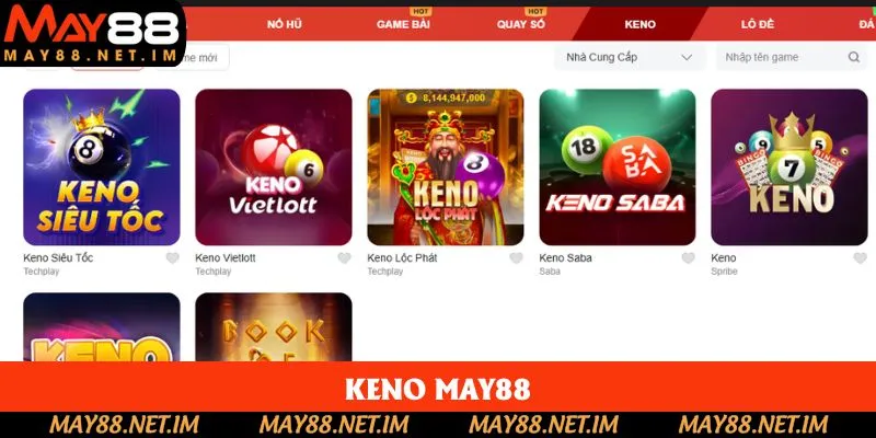 Keno May88 - Cách Chơi & Mẹo Thắng Lớn