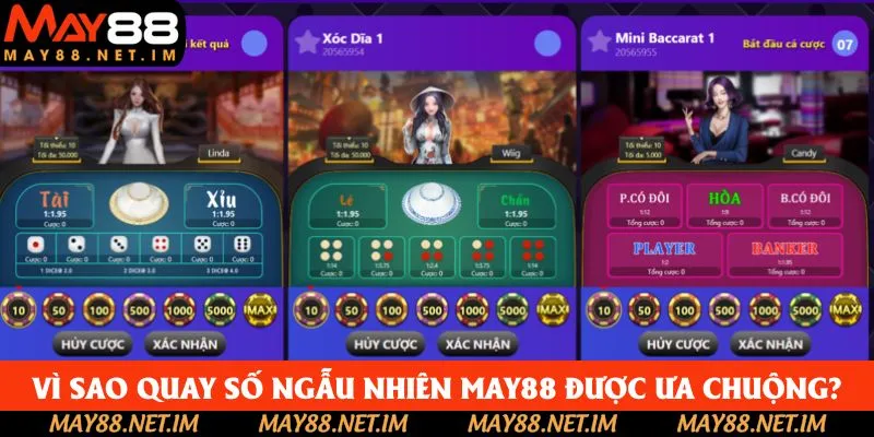 Vì sao quay số ngẫu nhiên May88 được ưa chuộng? Vì sao quay số ngẫu nhiên May88 được ưa chuộng?